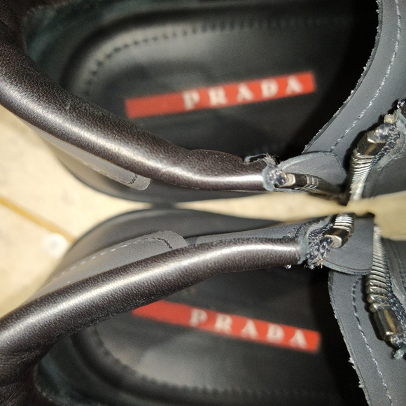 Authentic Men's Prada Leather Shoes 4T3023 - Picture 10 of 11